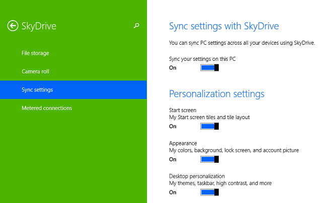 SkyDrive-PC-Ρυθμίσεις-Συγχρονισμός