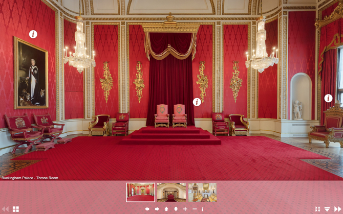 Εικονική περιήγηση στο παλάτι του Μπάκιγχαμ