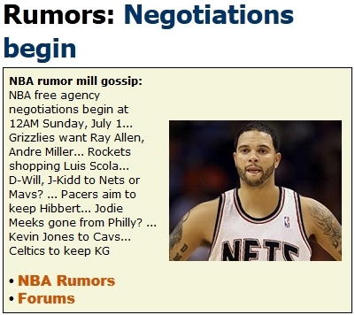 φήμες nba