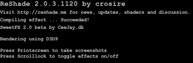 ReShade Επιτυχία