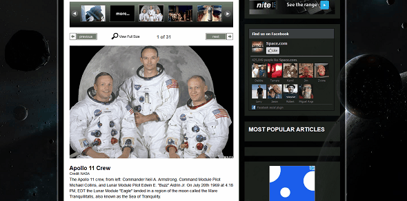 Μάθετε για τον Neil Armstrong & το Apollo 11 Moon Landing On The Web spacecom apollo 11