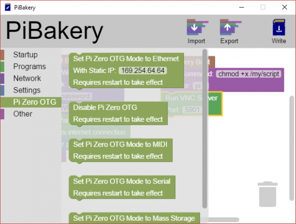 MakeUseOf Λειτουργία Linux PiBakery Pi Zero OTG