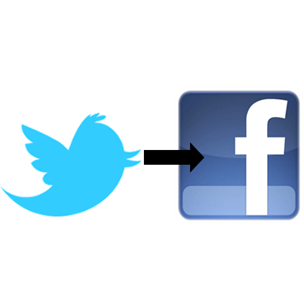 twitter στο facebook