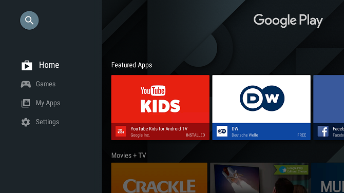 google play app Android TV