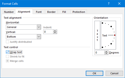 αναδίπλωση κειμένου excel