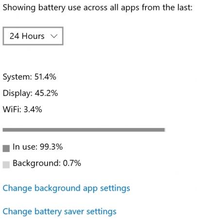 Χρήση μπαταρίας των Windows 10 24 ώρες