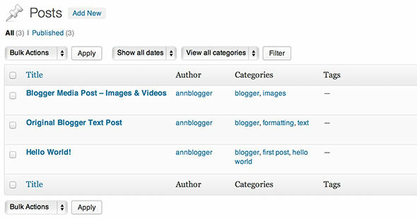 Blogger σε WordPress, WordPress σε Blogger - Εναλλαγή ιστολογίων Δοκιμασμένα αποτελέσματα wp x