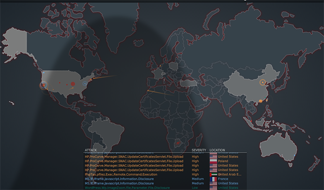 realtime-απειλή-χάρτη-ddos