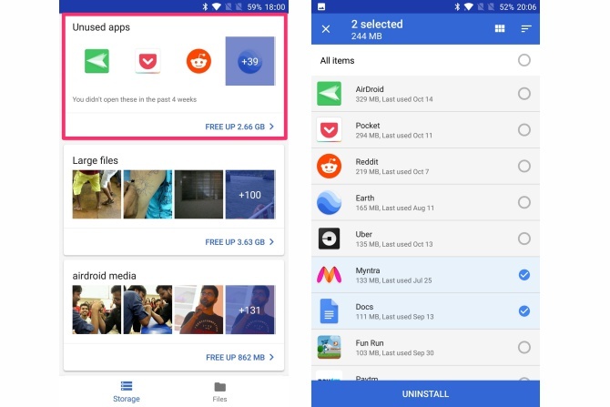 τα χαρακτηριστικά των αρχείων google go app