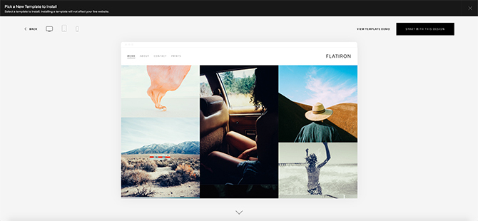 Τα καλύτερα πρότυπα Squarespace Flatiron