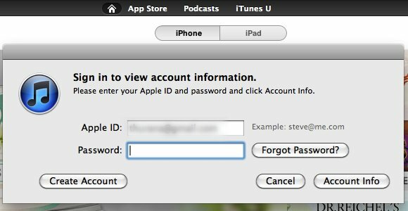 λογαριασμός iTunes χωρίς πιστωτική κάρτα