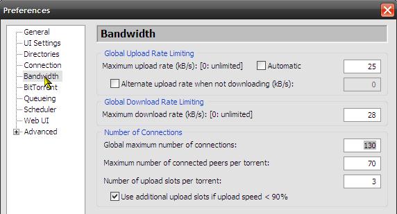 10 τρόποι για να επιταχύνετε το Torrent Downloads bandwidth