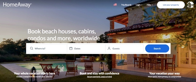 HomeAway ενοικιάσεις διακοπών