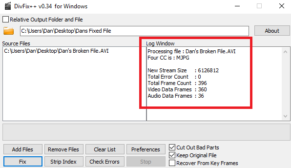 Τρόπος επιδιόρθωσης κατεστραμμένων αρχείων AVI που δεν παίζουν divfix fixed final