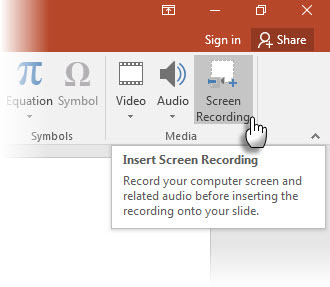Εγγραφή οθόνης με το PowerPoint 2016