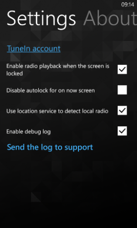 ραδιοφωνικός υπολογιστής tunein
