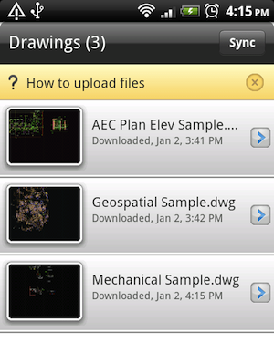 εφαρμογή Android autocad