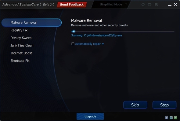 Advanced SystemCare 6 Beta 2.0 - Ο πολύ δικός σας γιατρός υπολογιστή [Windows] ASC Simple Mode Smart Scan