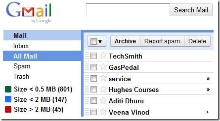 πώς να βρείτε μεγάλα email στο gmail