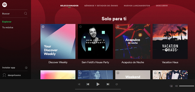 Όλα τα λάθη με το νέο Spotify Web Player εξοικονόμηση αρχικής οθόνης web player 670x316