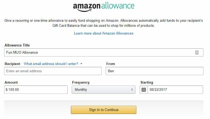 Πώς να δώσετε στα παιδιά σας ένα επίδομα Amazon Αμοιβή δώρου Amazon 670x379