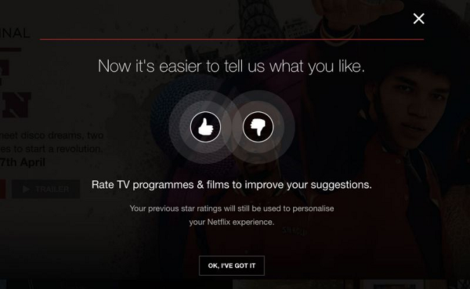 netflix thumbs rating