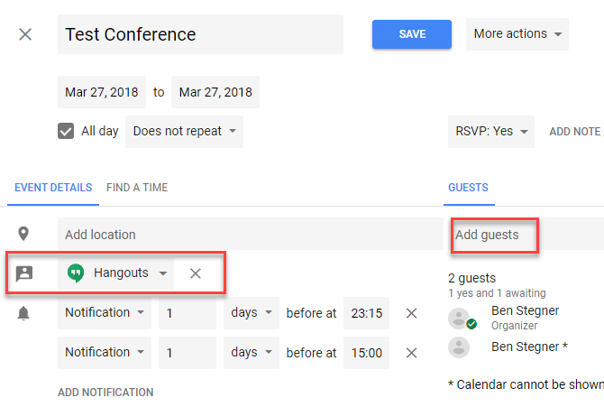 πώς να χρησιμοποιήσετε το hangouts google - Προγραμματισμός ημερολογίου