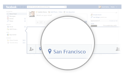 χρησιμοποιήστε τη δυνατότητα Facebook θέσεις