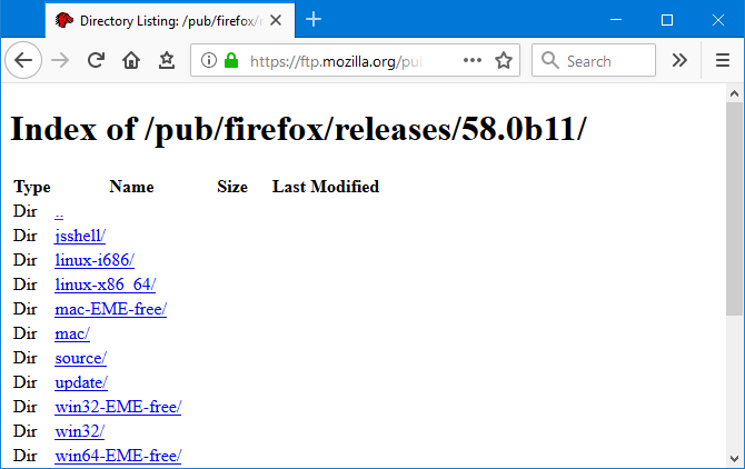 Κατάλογος όλων των εκδόσεων του Firefox