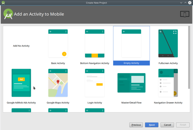 android create app androidstudio newproject3