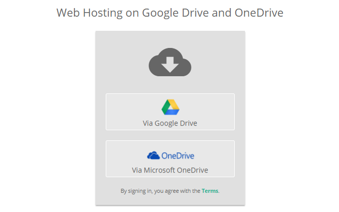 DriveToWeb με το Google Drive ή το OneDrive