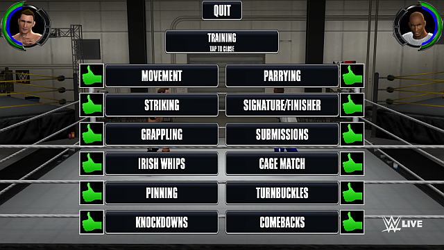 WWE-2K-iOS-Android-Εκπαίδευση
