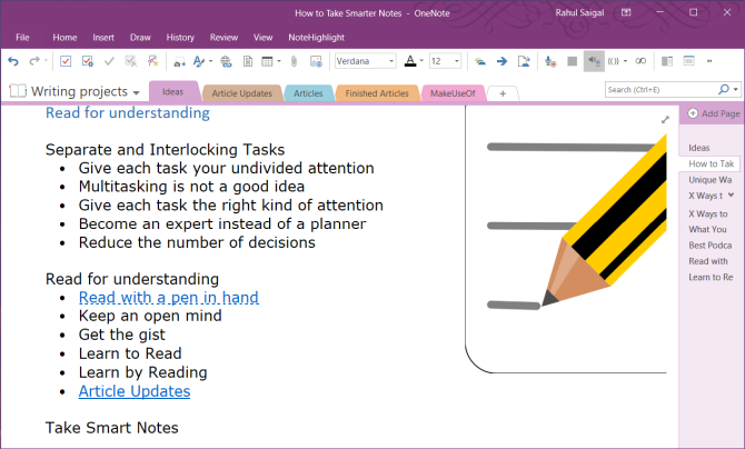 Σύνταξη wiki στο OneNote 