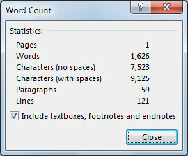 Word Count Word