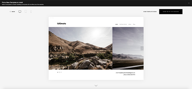 Τα καλύτερα πρότυπα Squarespace Ishimoto