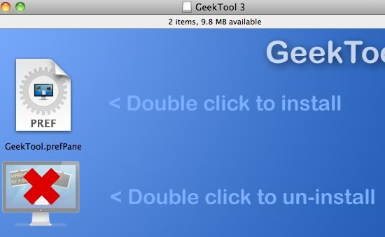 GeekTool - Εμφάνιση πληροφοριών συστήματος σε Mac με εγκατάσταση Style 01a GeekTool 3