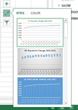 Προκαθορισμένα στυλ του Excel