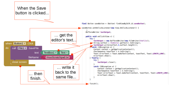 android create app androidstudio screen2 code2