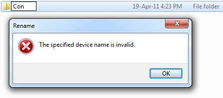 Τα Windows ονομάζοντας φακέλους μετονομασίας