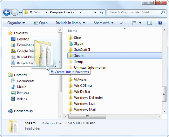 add-link-to-windows-explorer-αγαπημένα