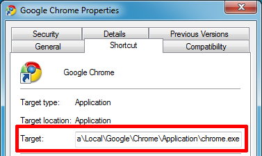 παραβιάσεις για το google chrome