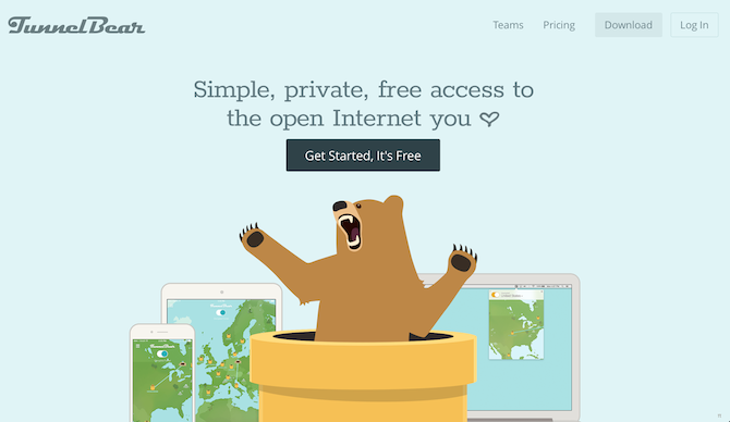 Ο οδηγός σας για το διεθνές web tunnelbear vpn screenshot 1 670x388