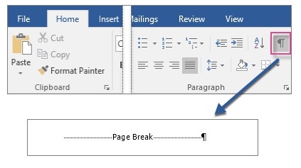 Microsoft Word 2016 - Διακοπή σελίδας