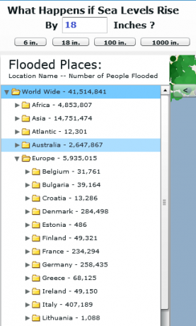 GlobalFloodMap: Διαδραστικός χάρτης ανόδου της στάθμης της θάλασσας εικόνα thumb65