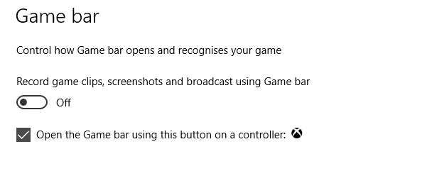 Απενεργοποιήστε τη γραμμή παιχνιδιών του Xbox