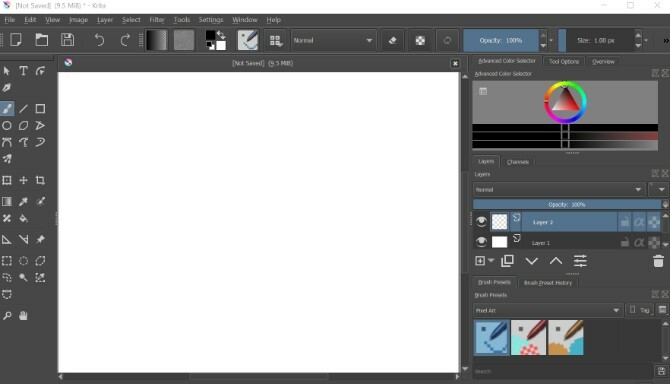 Krita Pixel Art Tool Ρετρό προγραμματιστές παιχνιδιών