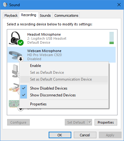 Windows 10 συσκευές εγγραφής