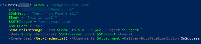 Τρόπος αποστολής email χρησιμοποιώντας το Windows PowerShell PowerShell Αποστολή email