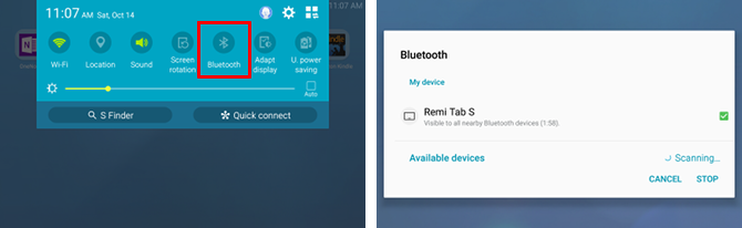 Bluetooth για διαχείριση αρχείων Android