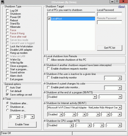 αυτόματο κλείσιμο των windows